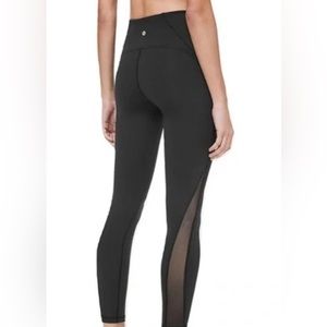 Lululemon Wunder Under side mesh detail Leggins